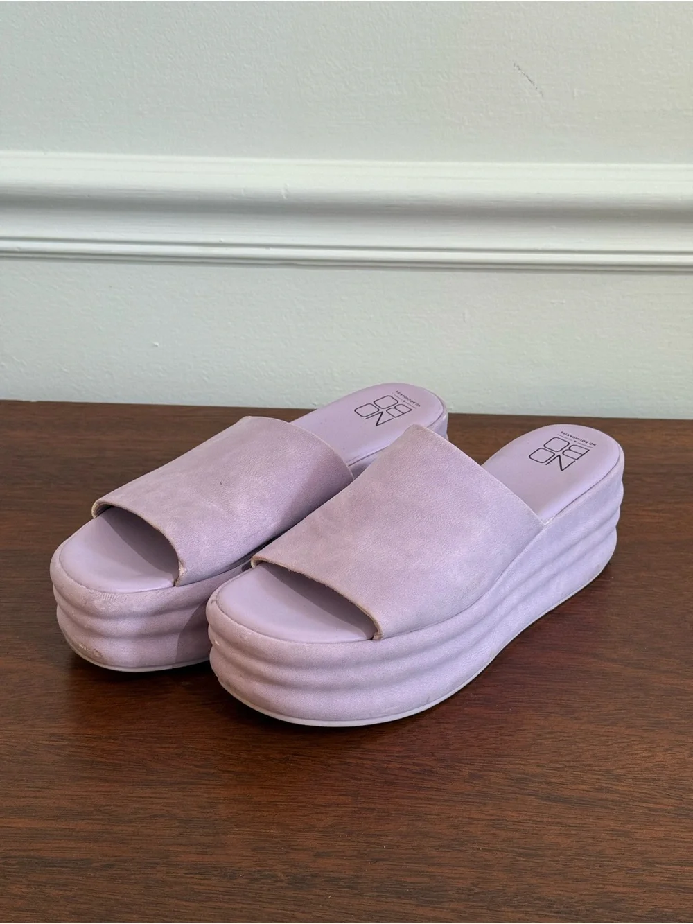 Lavender Platform Sandals - Women 7